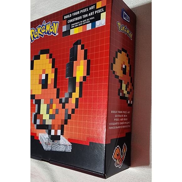 MEGA Pokémon pixel Charmander-349 Pieces New - Picture 6 of 6